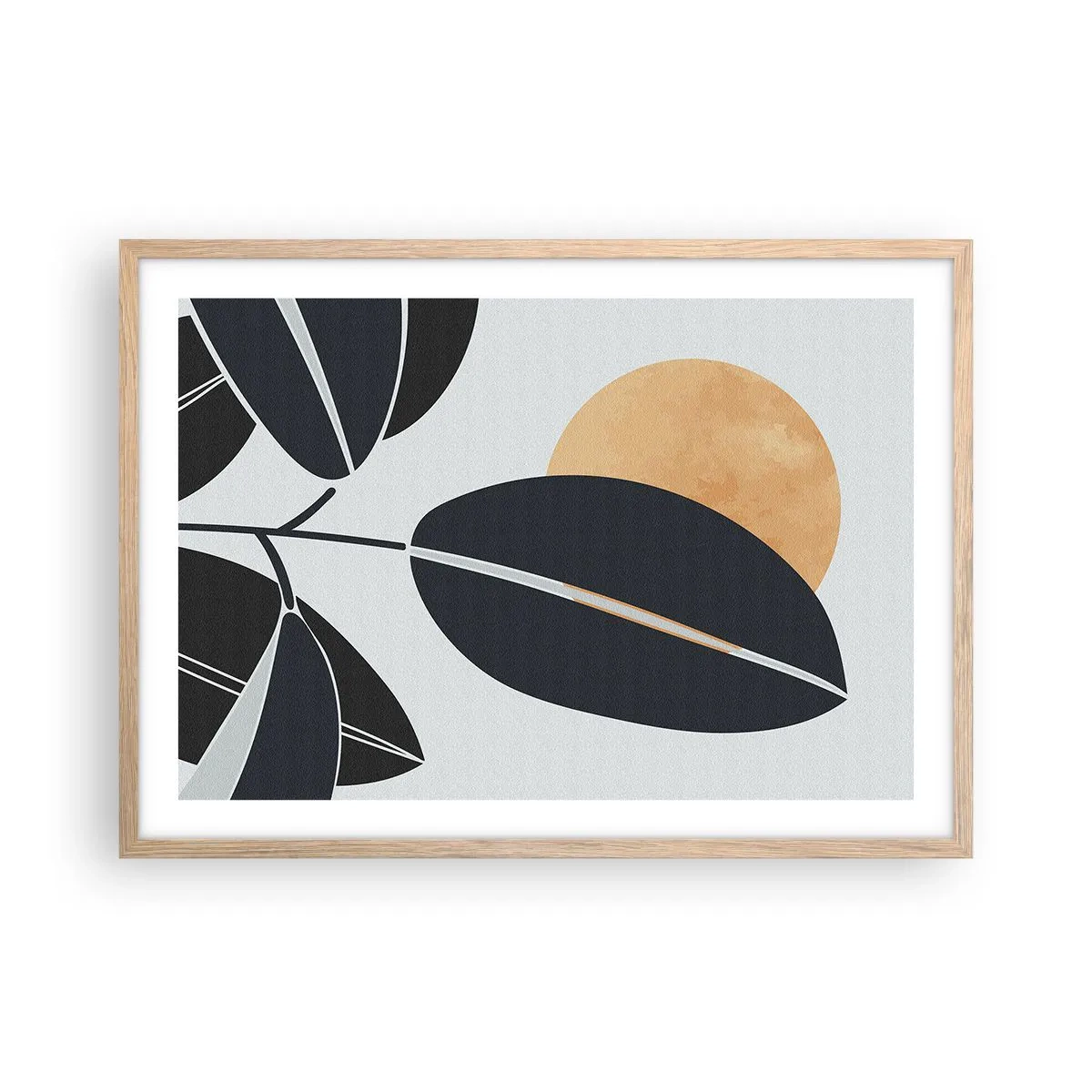 Affisch i ram av ljusek - Het sommardag - 70x50 cm