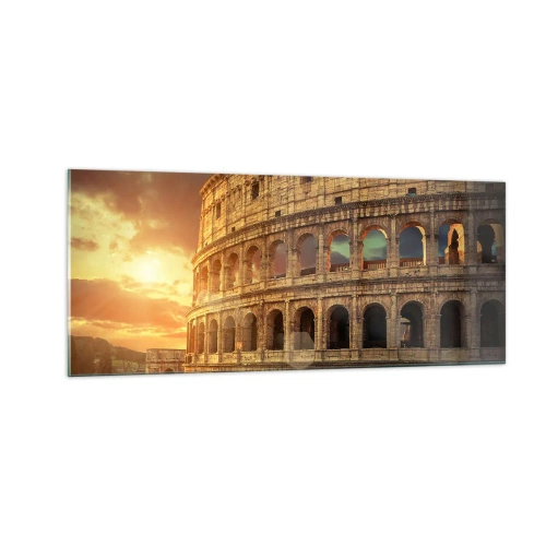 Glastavla - Bild på glas - Kolossalt intryck - 100x40 cm