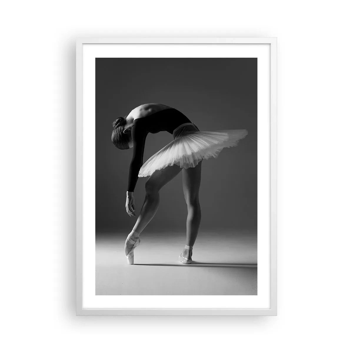Affisch i vit ram - Bella ballerina - 50x70 cm