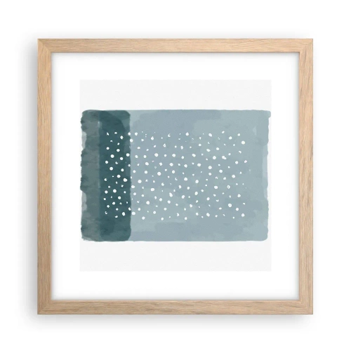 Affisch i ram av ljusek - Uppstådda ur det blåa - 30x30 cm