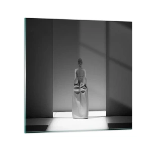Glastavla - Bild på glas - Raffinerad enkelhet - 30x30 cm