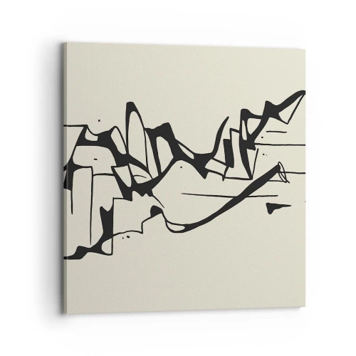 Canvastavla - Bild på duk - Kanske ett landskap - 70x70 cm