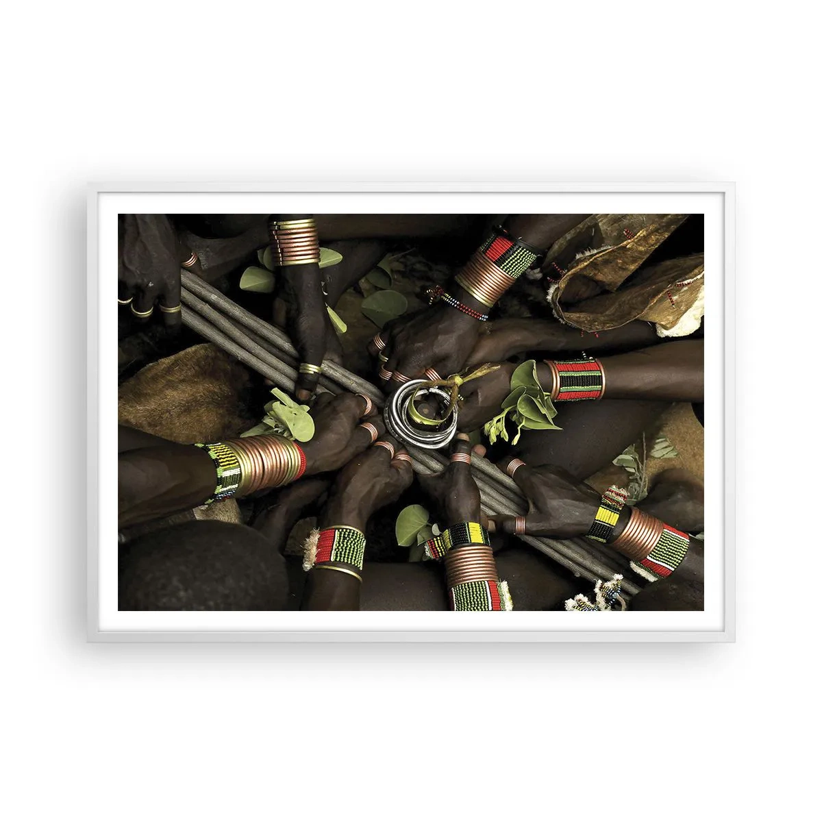 Affisch i vit ram - Vi är tillsammans - 100x70 cm