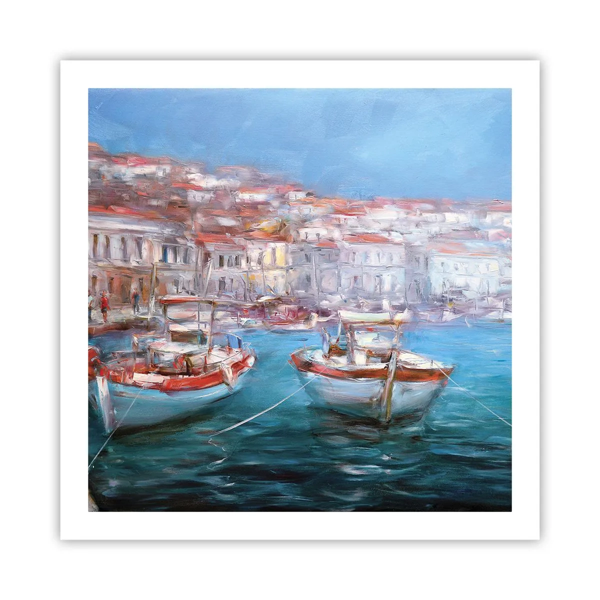 Affisch - Italiensk vik - 60x60 cm