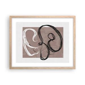 Affisch i ram av ljusek - Komposition - sökande efter fullständighet - 50x40 cm