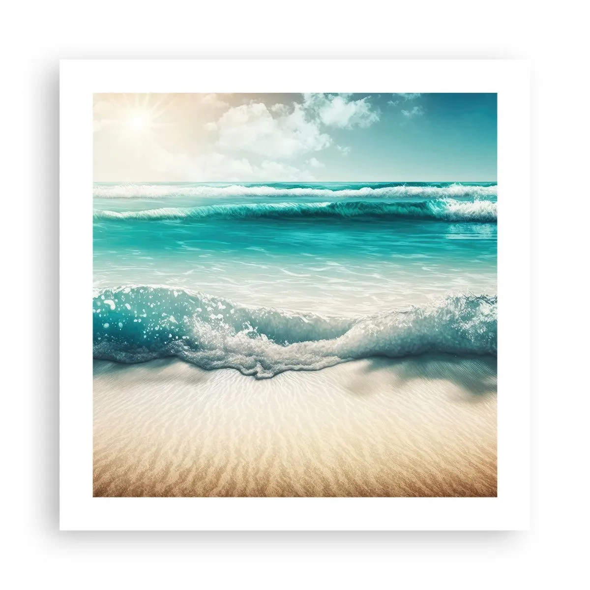 Affisch - Lugnet i havet - 50x50 cm