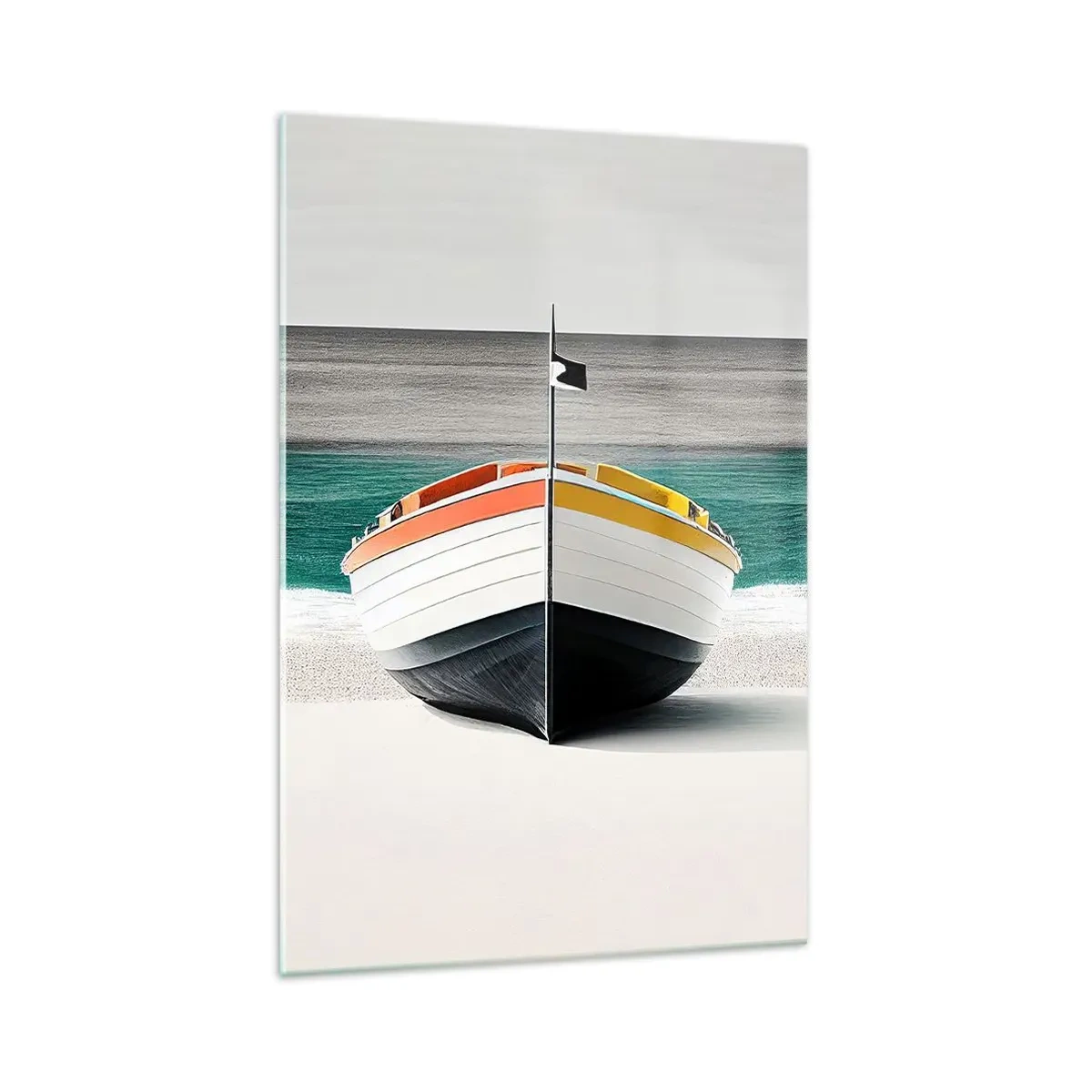 Glastavla - Bild på glas - På sin plats - 70x100 cm