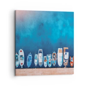Canvastavla - Bild på duk - I en rad - 70x70 cm