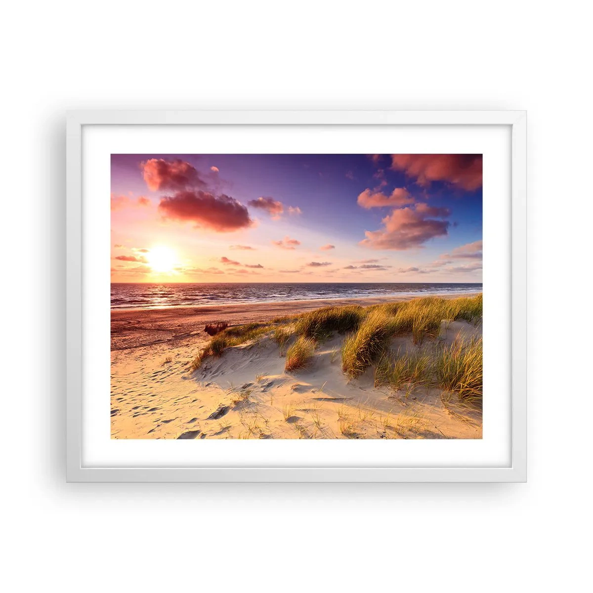 Affisch i vit ram - Luften luktar sommar - 50x40 cm