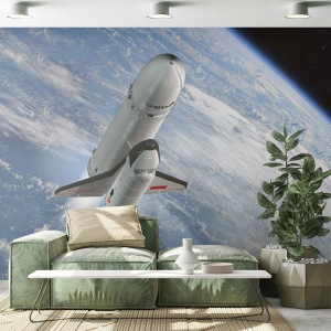 Fototapet Premium Canvas - Rymdfärd - Kosmos, Sputnik, En rymdraket - 400x280 cm