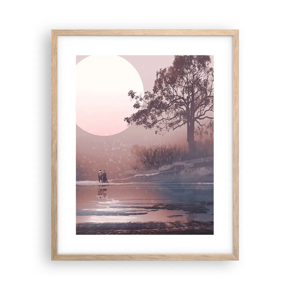 Affisch i ram av ljusek - Nattens under - 40x50 cm