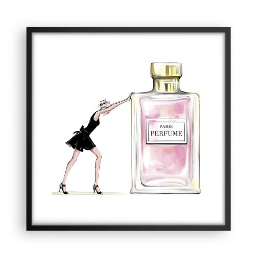 Affisch i svart ram - Kvinnlighetens kärna - 50x50 cm