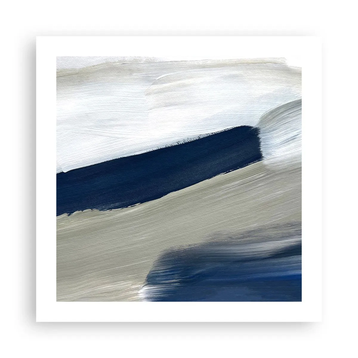 Affisch - Möte med vitt - 50x50 cm