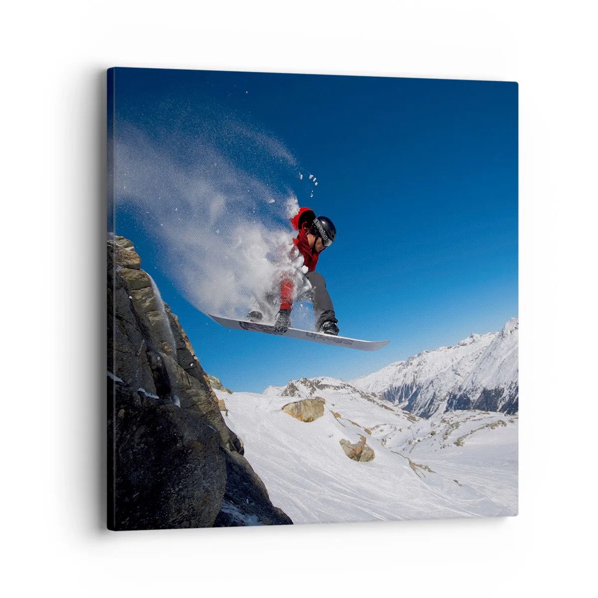 Canvastavla - Bild på duk - Så blev du en del av vyn - 40x40 cm