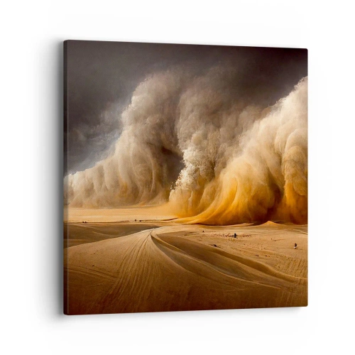 Canvastavla - Bild på duk - Öknens vrede - 40x40 cm