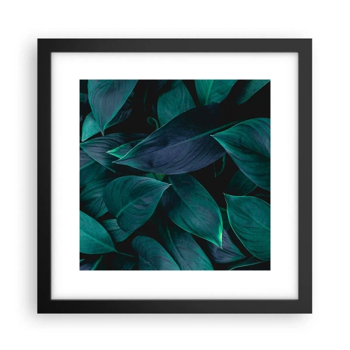 Affisch i svart ram - Grönskan själv - 30x30 cm