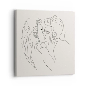 Canvastavla - Bild på duk - I kärlekens famn - 30x30 cm