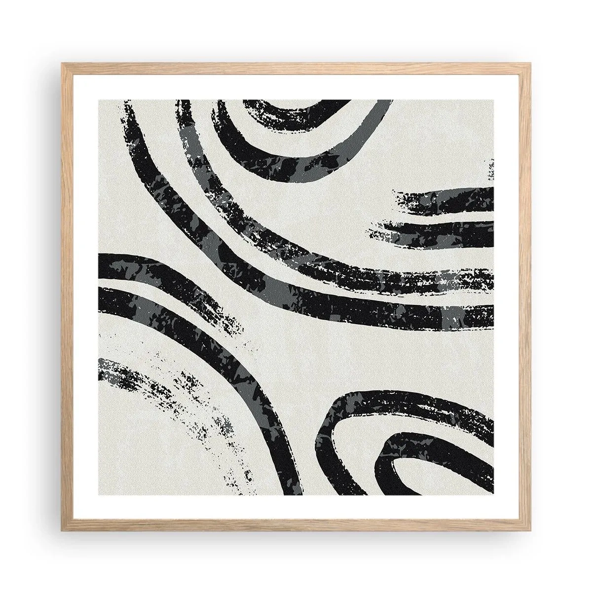 Affisch i ram av ljusek - Halvstoppad - 60x60 cm