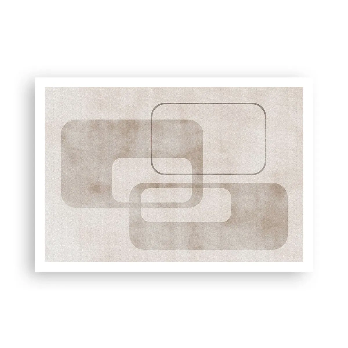 Affisch - Geometrisk fug - 100x70 cm