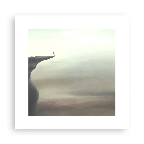 Affisch - Uppåt, naturligtvis! - 30x30 cm