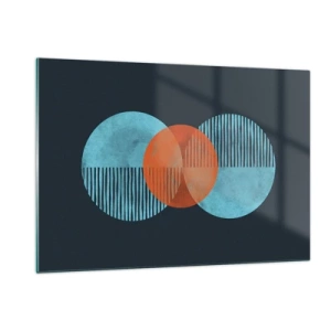 Glastavla - Bild på glas - Symmetrisk komposition - 120x80 cm