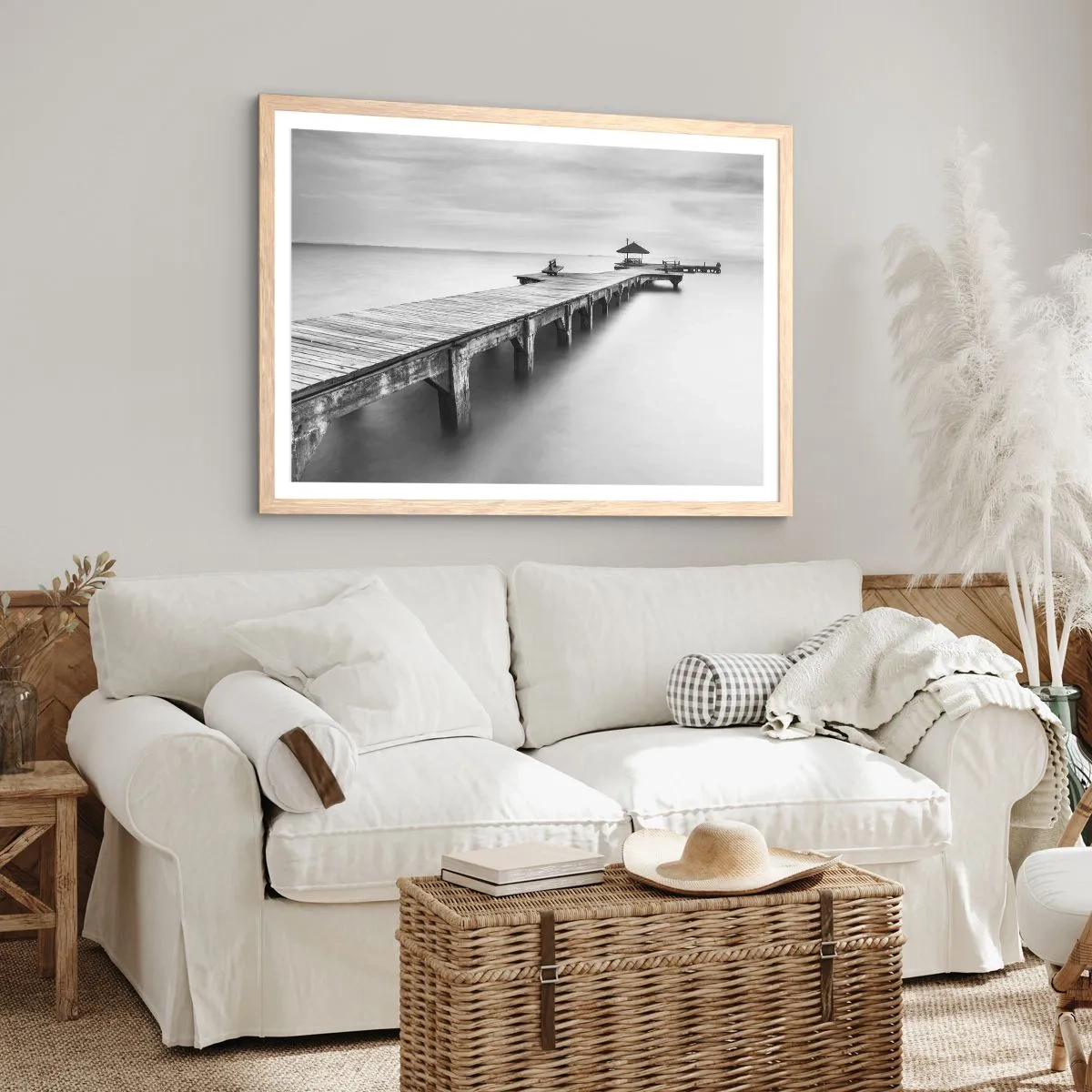 Affisch i ram av ljusek - Ut i det oändliga - 100x70 cm