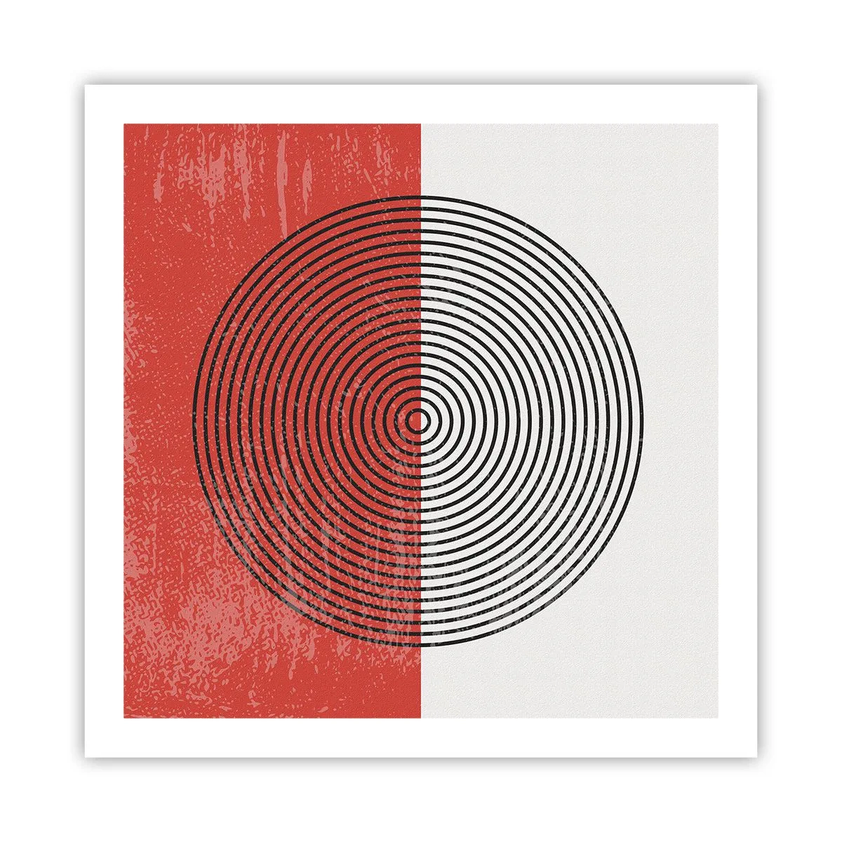 Affisch - Mitt i prick - 60x60 cm