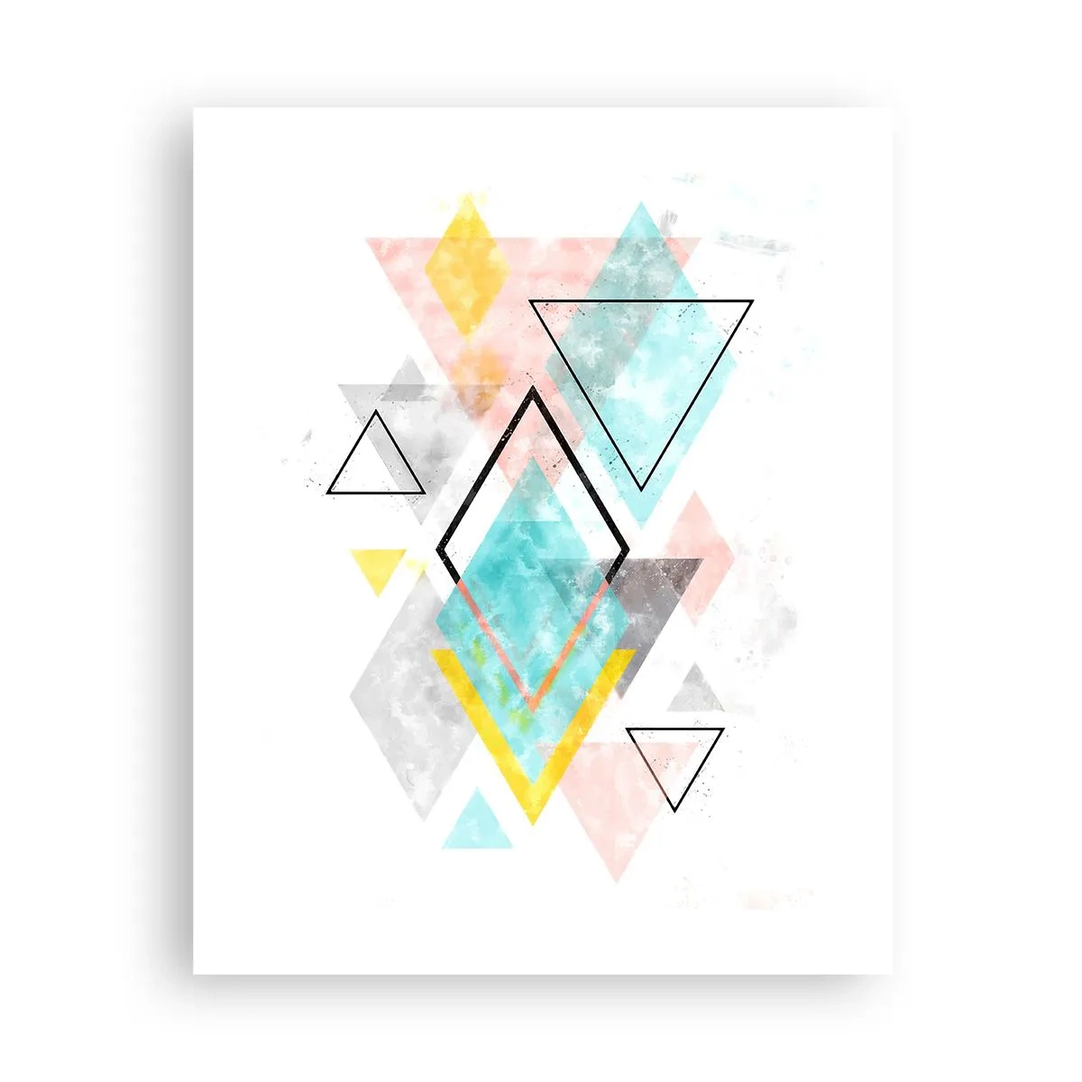 Affisch - Geometriskt spel - 40x50 cm