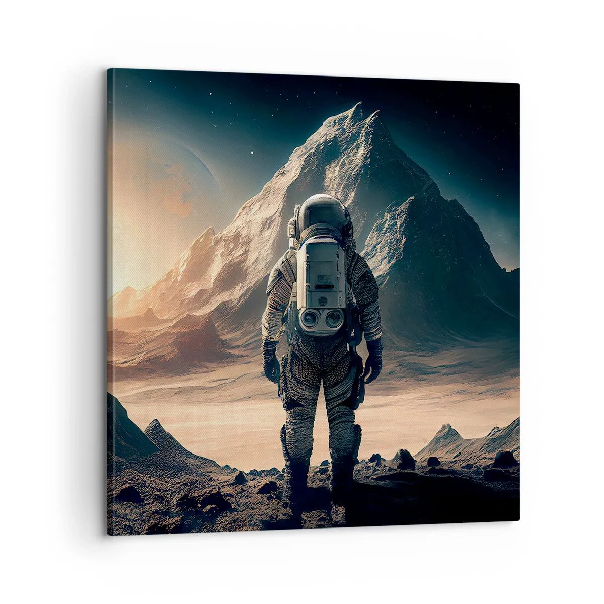 Canvastavla - Bild på duk - En ny utmaning - 60x60 cm