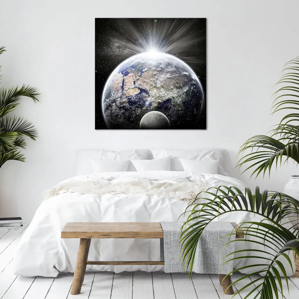 Canvastavla - Bild på duk - I fullt sken - 60x60 cm