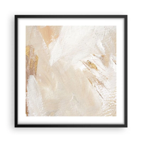 Affisch i svart ram - Pastellfärgad komposition - 50x50 cm