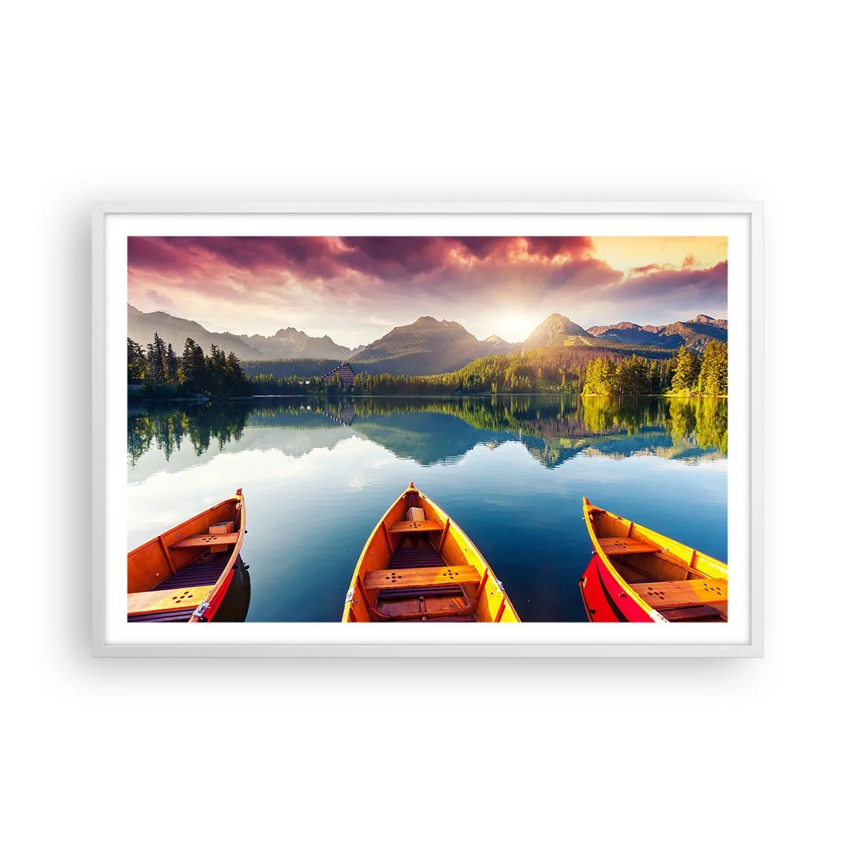 Affisch i vit ram - Ingenting mot naturen - 91x61 cm