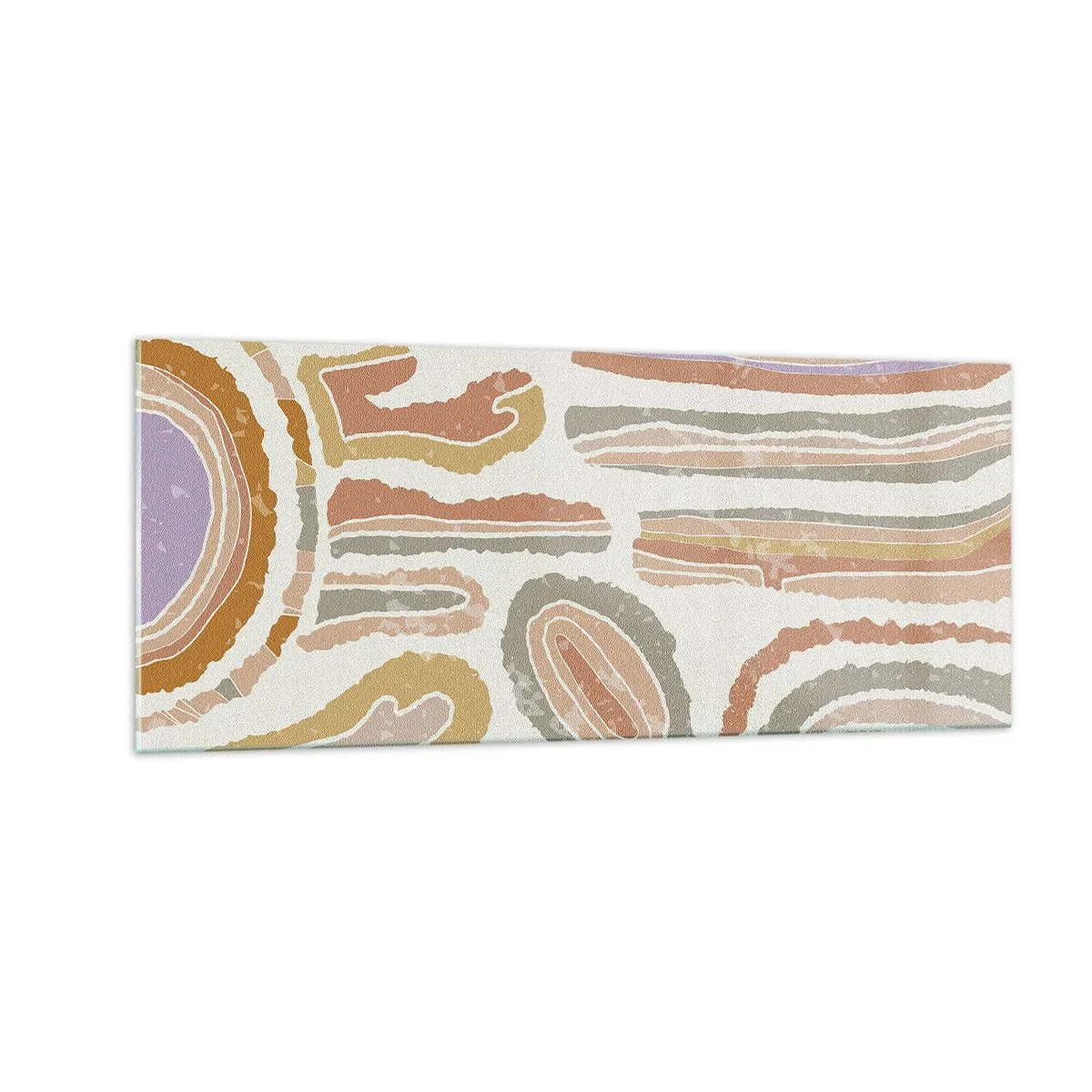 Glastavla - Bild på glas - Färgglada tvärsnitt - 100x40 cm