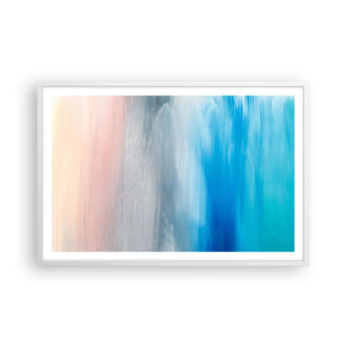 Affisch i vit ram - Element: luft - 91x61 cm