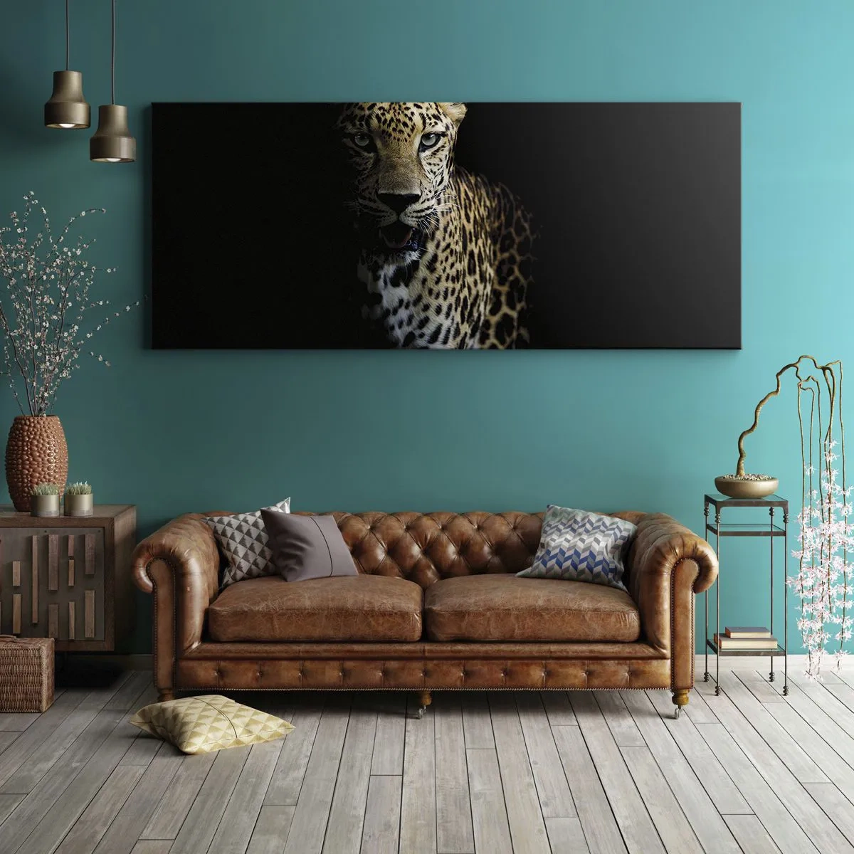 Canvastavla - Bild på duk - Mörk skönhet - 100x40 cm
