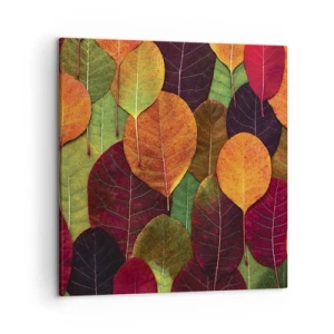 Canvastavla - Bild på duk - Höstmosaik - 50x50 cm