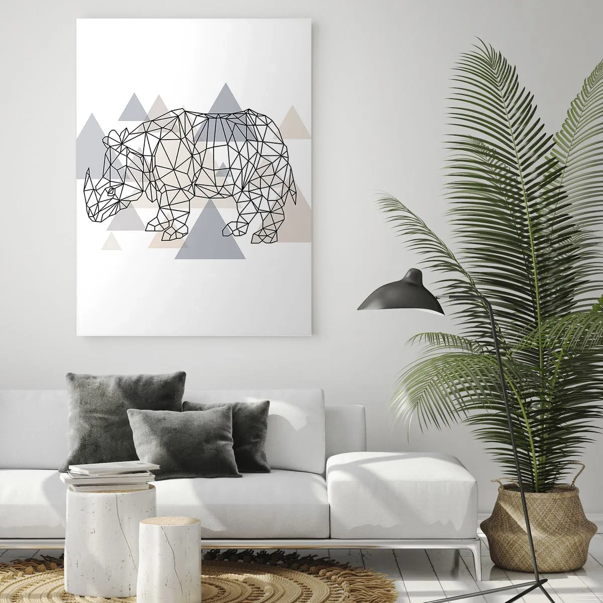 Glastavla - Bild på glas - Kraftens struktur - 70x100 cm