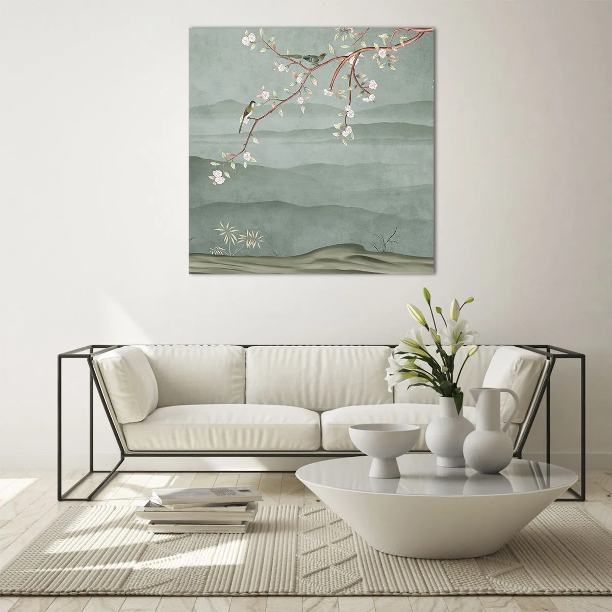 Glastavla - Bild på glas - Vår, ah, det är du - 70x70 cm