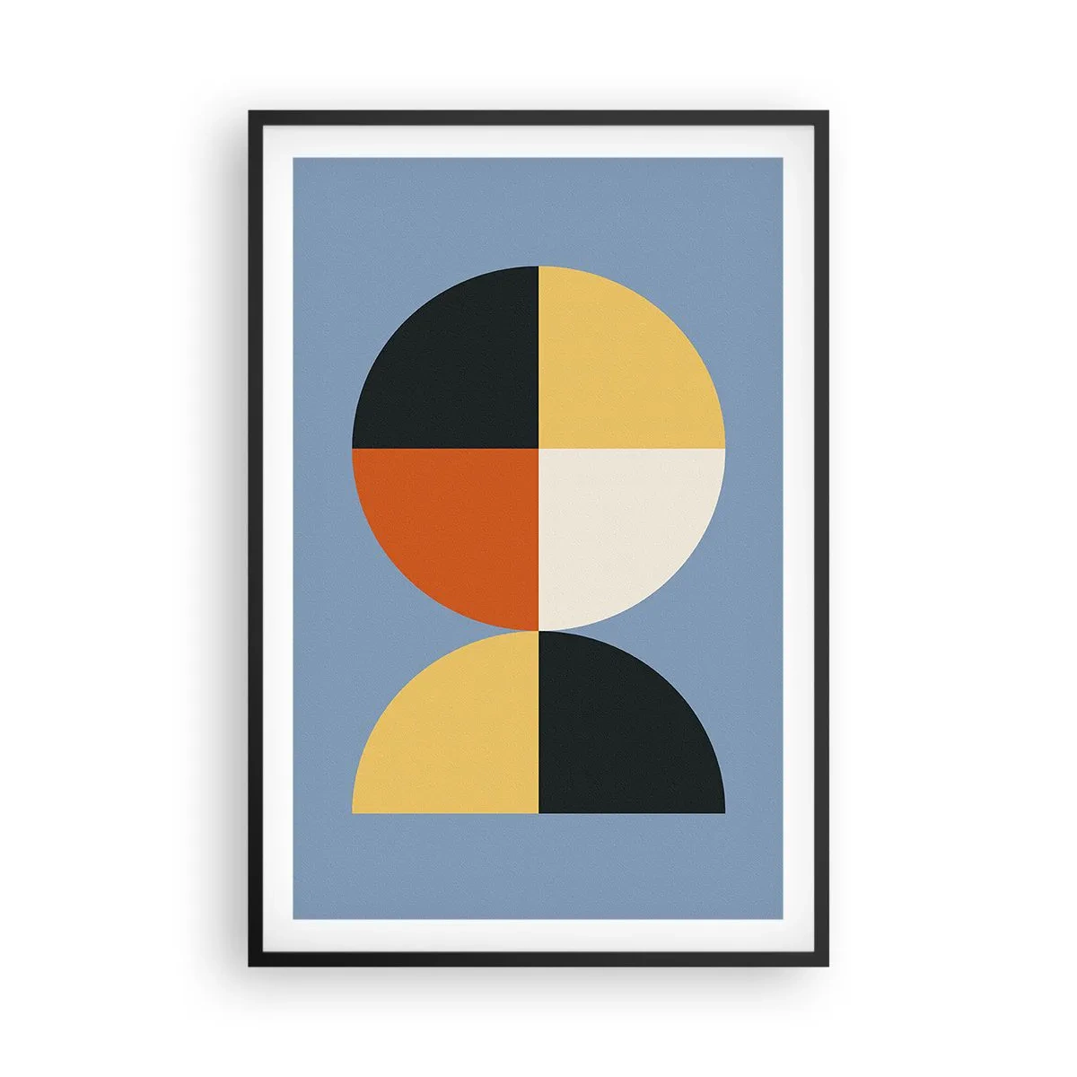 Affisch i svart ram - Titta och räkna - 61x91 cm