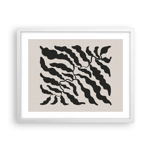 Affisch i vit ram - Kvadratens natur - 50x40 cm