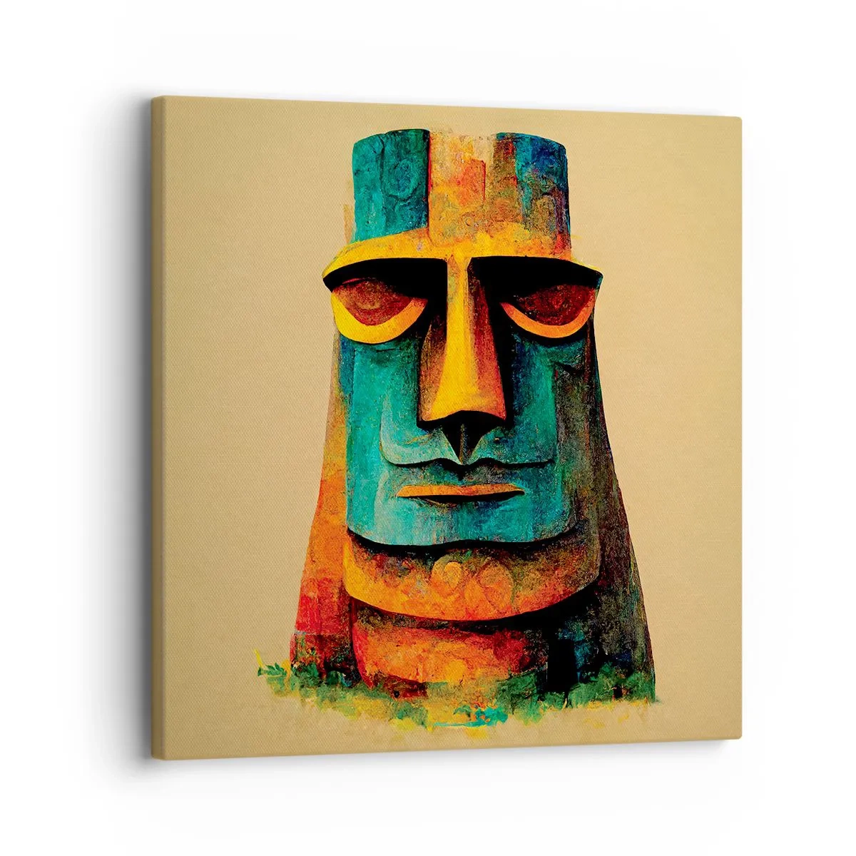 Canvastavla - Bild på duk - Statylik, men ändå sympatisk - 30x30 cm