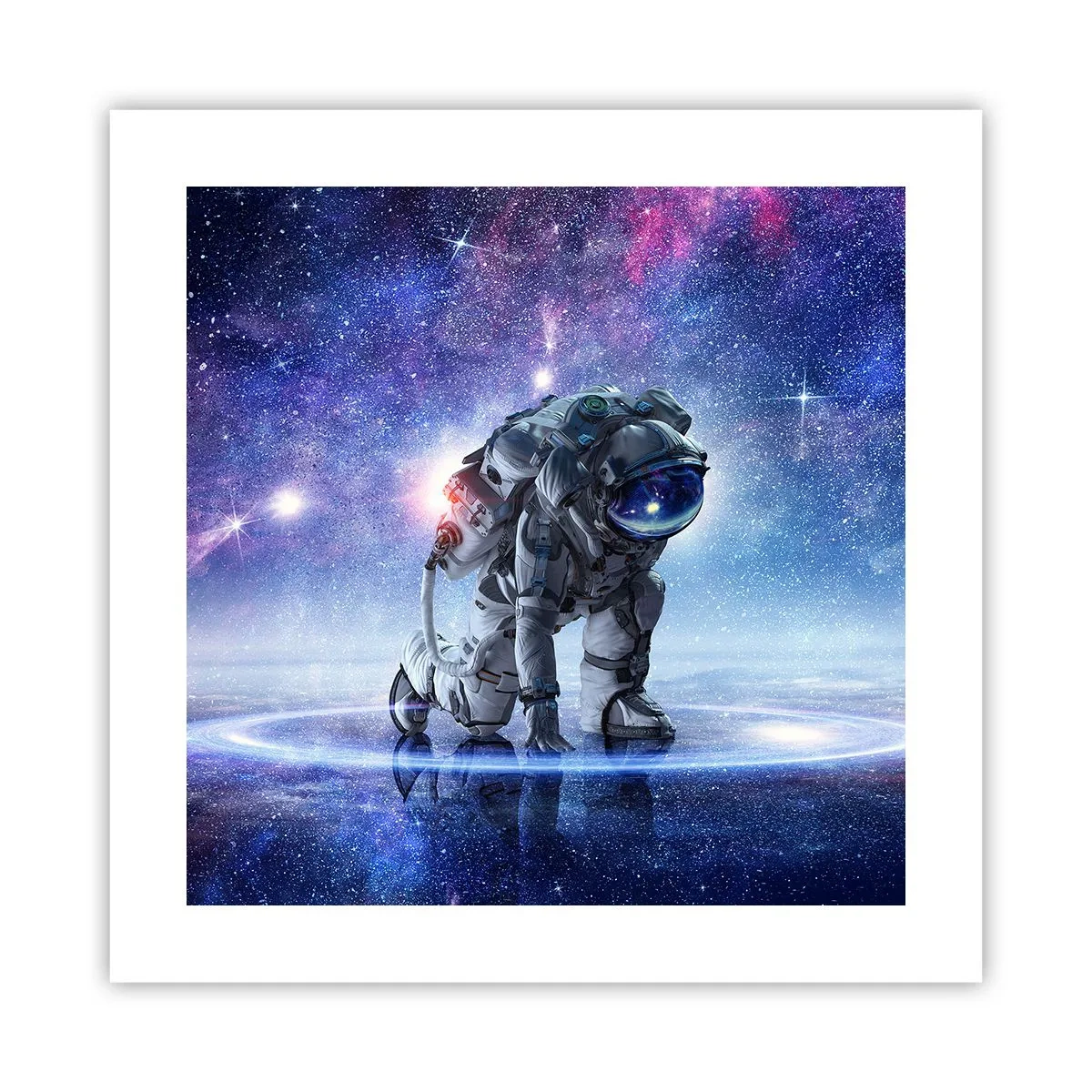 Affisch - Stjärnig himmel över mig - 40x40 cm