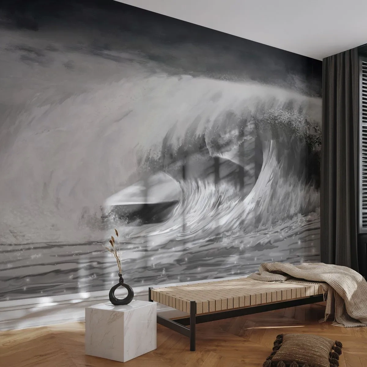 Fototapet Standard Eco - Havets ilska - Hav, Hav, Hög våg - 400x280 cm
