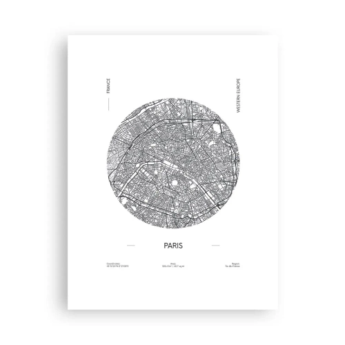 Affisch - Paris anatomi - 30x40 cm