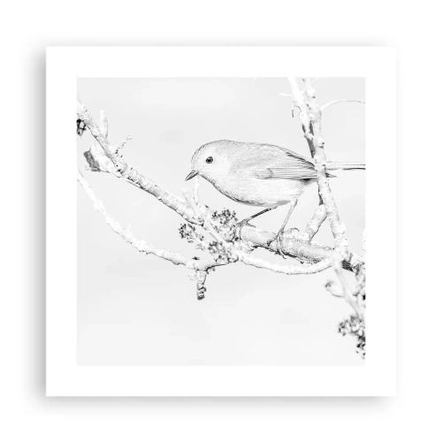Affisch - Vintermorgon - 40x40 cm