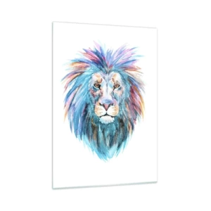 Glastavla - Bild på glas - Elektrifierande aura - 50x70 cm