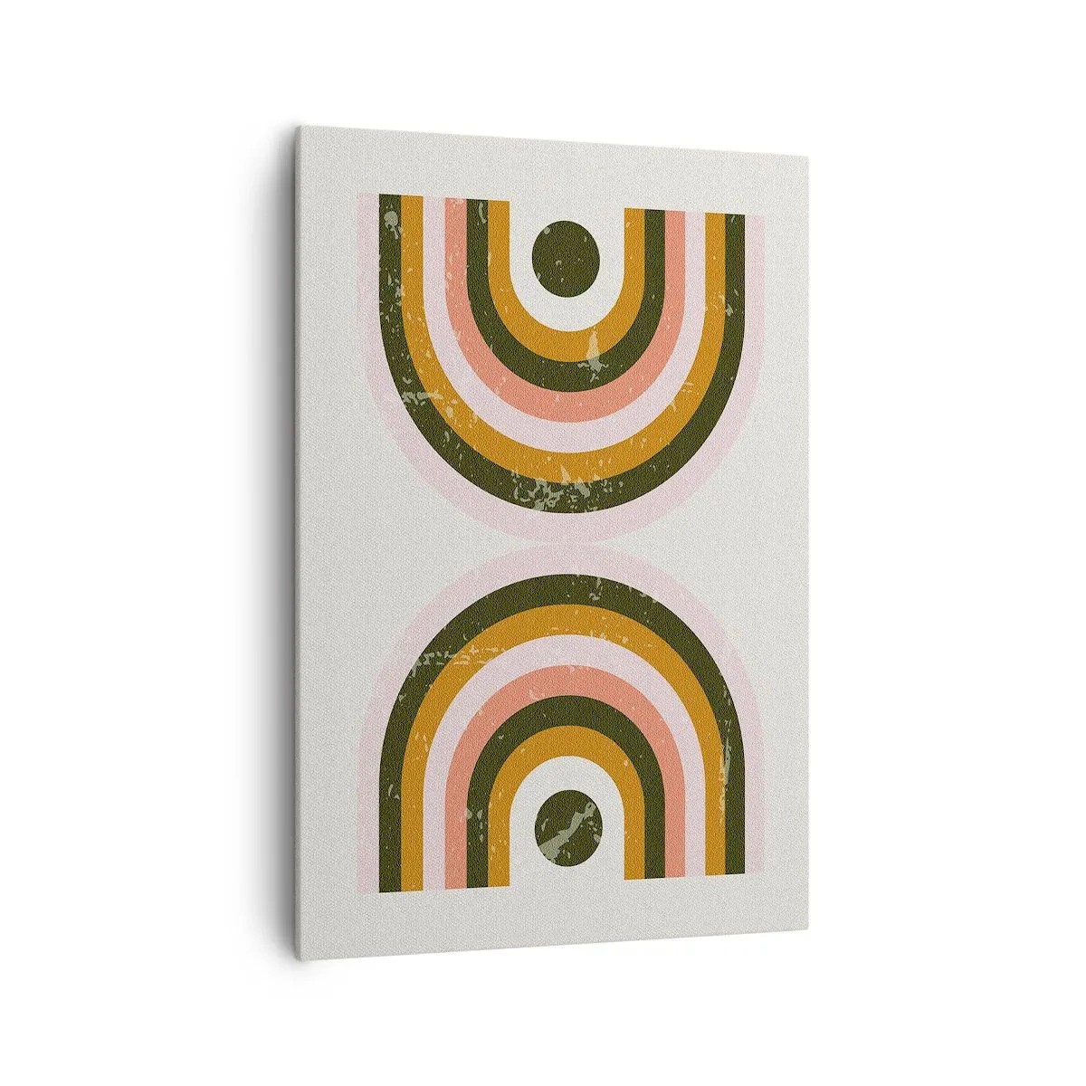 Canvastavla - Bild på duk - Tvillingabstraktion - 70x100 cm