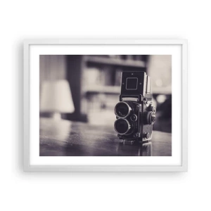 Affisch i vit ram - Ett gammalt fotografis magi - 50x40 cm