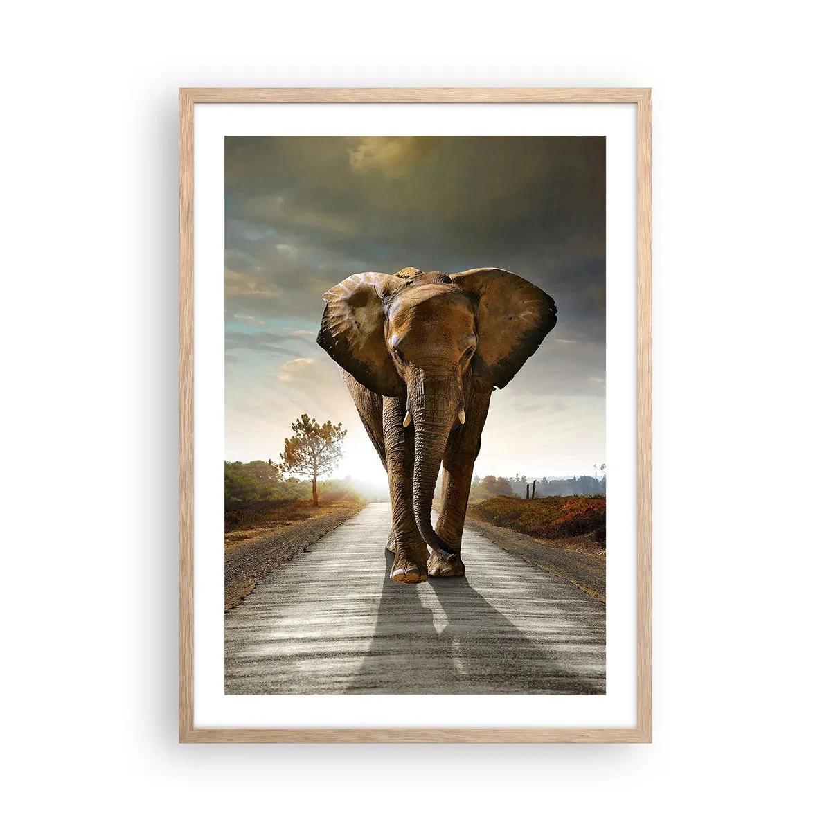 Affisch i ram av ljusek - Inte alls i en porslinsbutik - 50x70 cm