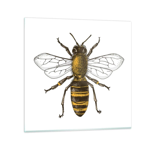 Glastavla - Bild på glas - Vackert och bra - 60x60 cm